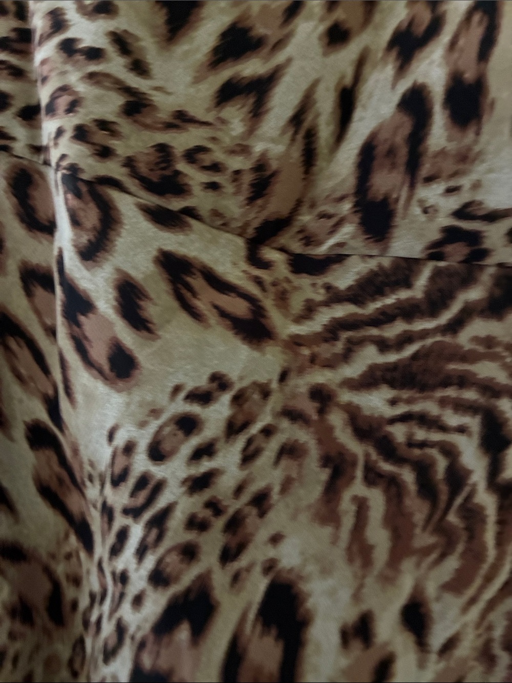 Jackie Jon Leopard-Print Asymmetric Cami Top in Brown, Green & Black - Picture 6 of 12